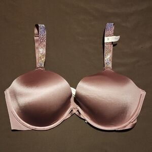 Victoria's Secret Very Sexy Low Cut Demi Ombre Sparkle Straps 36DD